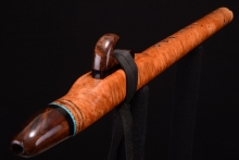 Maple Burl Native American Flute, Minor, Mid F#-4, #G15G